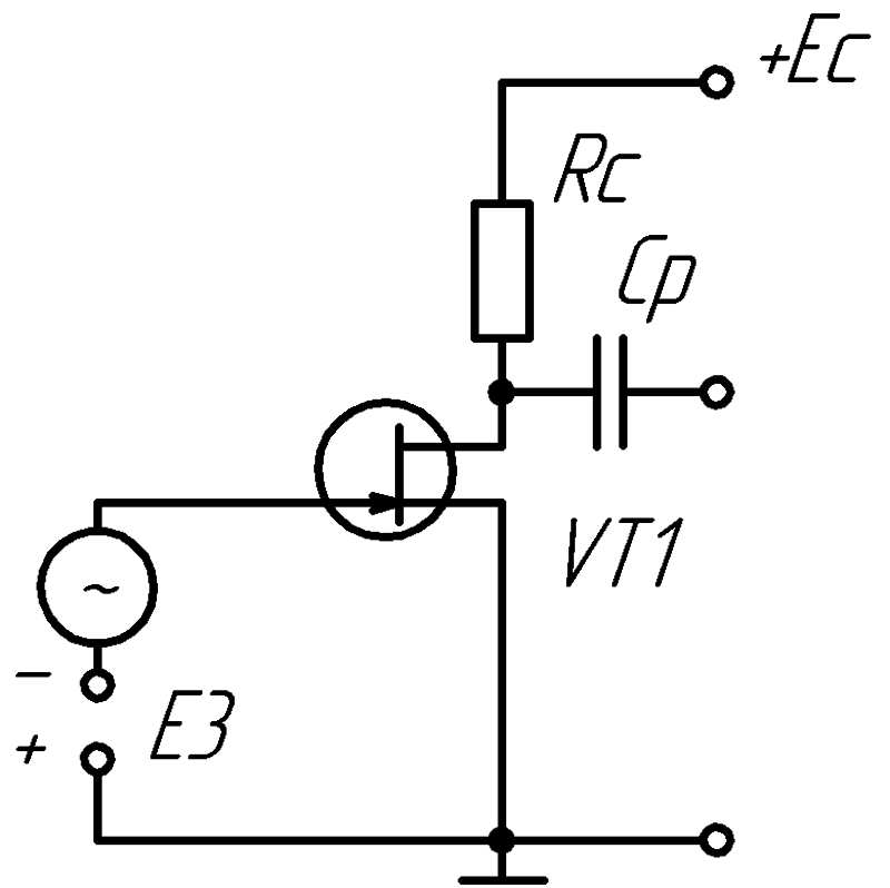 Схема работы полевого транзистора 