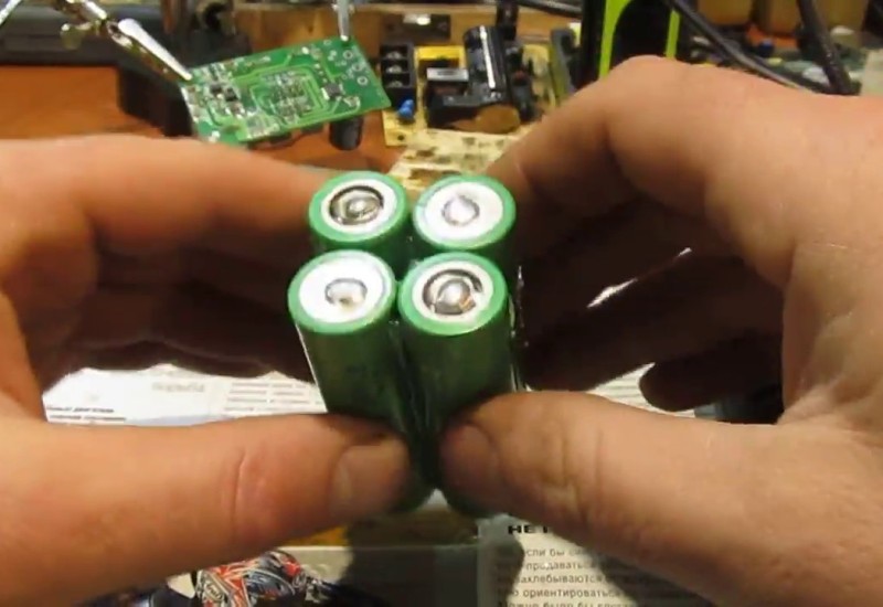 Самостоятельная переделка аккумулятора под литий-ионные банки