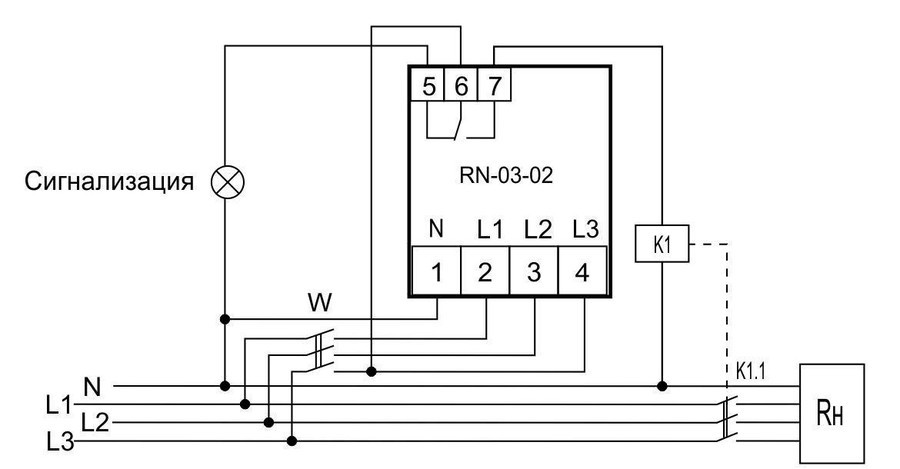 Схема подключения RN-03-02
