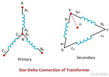 star-delta-connection-of-transformer-phase-shift