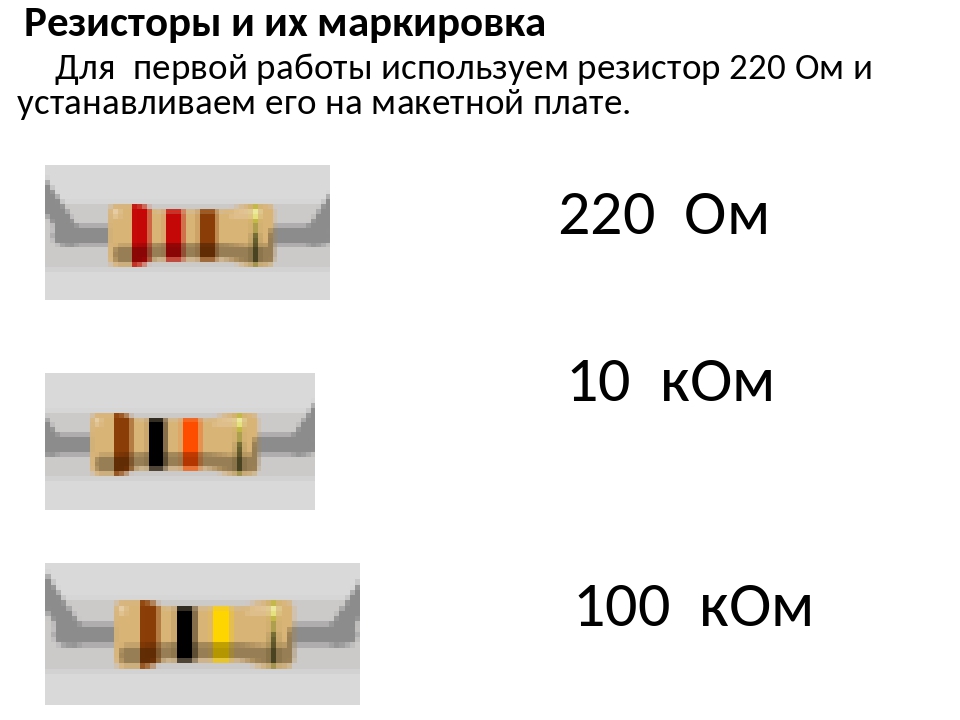 Кодовая маркировка резисторов smd