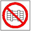 Запрещается загромождать и складировать