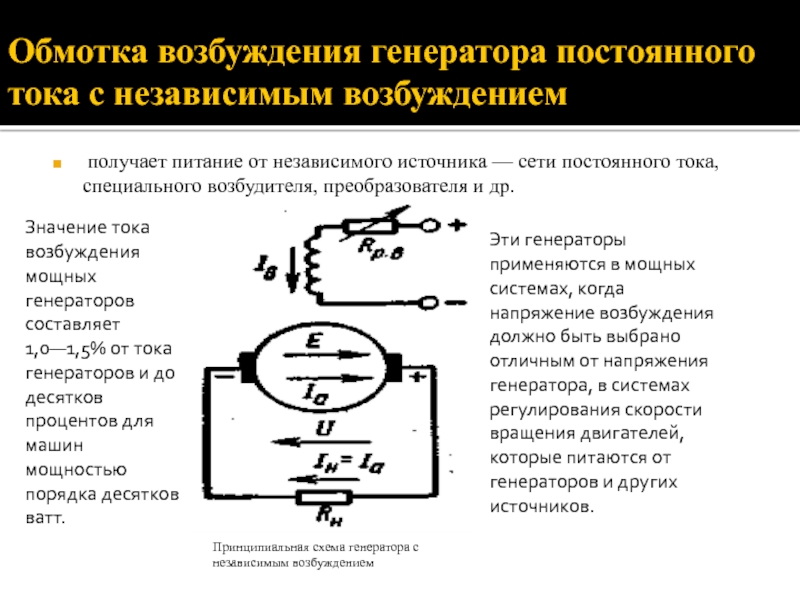 Генератор постоянного тока реферат