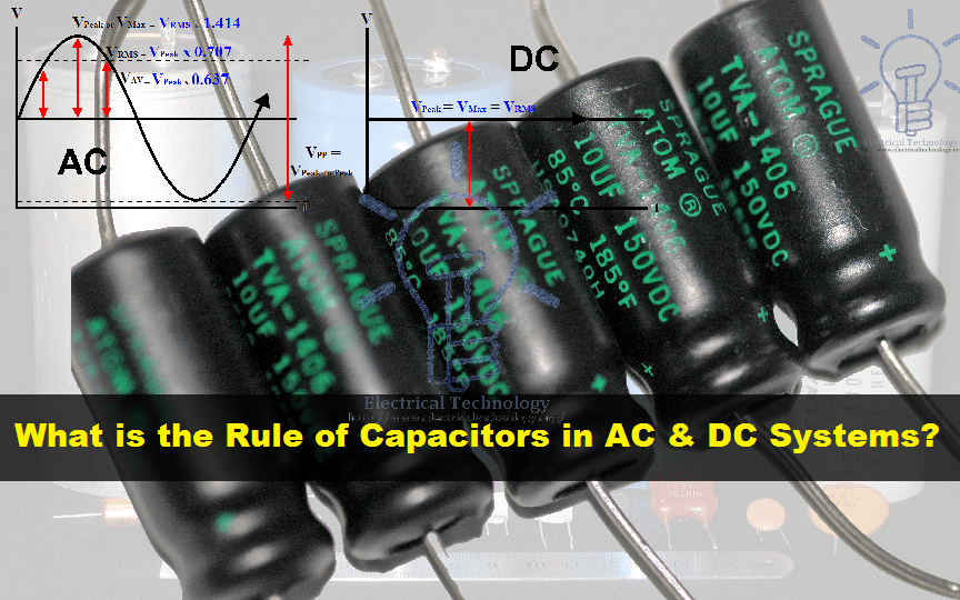 Role of Capacitor in AC and DC Circuit