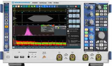 A typical oscilloscope as used in an electronics laboratory