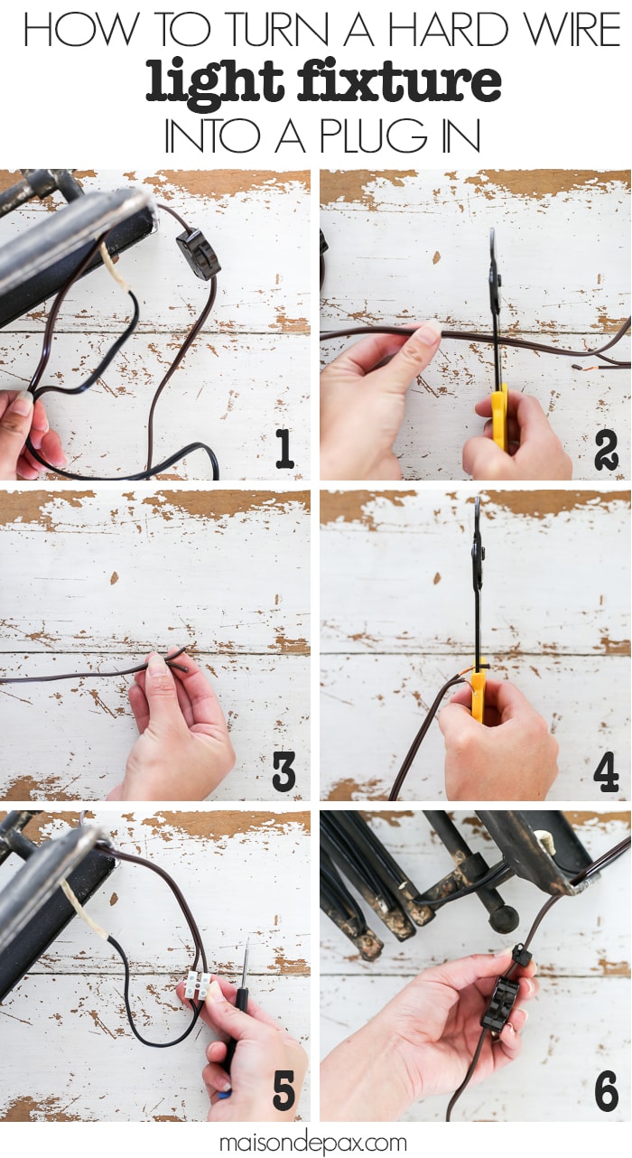 DIY Plug In Light Fixture- Maison de Pax