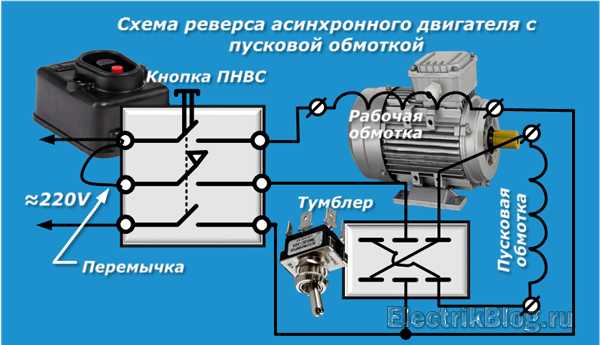 Реверс двигателя с конденсатором